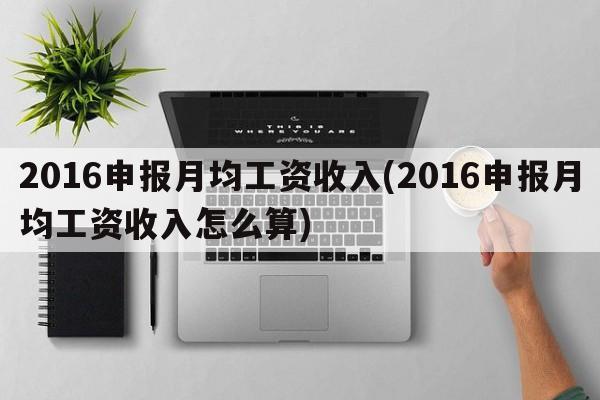 2016申报月均工资收入(2016申报月均工资收入怎么算)